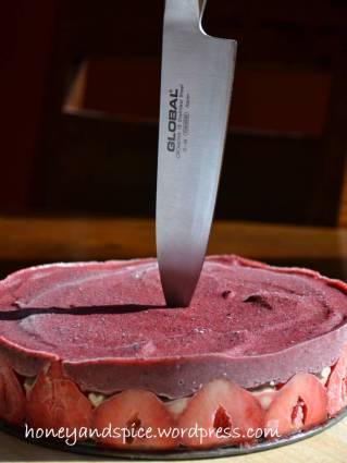 berry ice cream cake